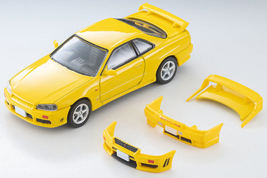 *Pre-Order* Tomytec Tomica Limited Vintage Neo LV-N365a Nissan Skyline 2-Door Sports Coupe 25GT TURBO with optional parts (Yellow) 1998 Model