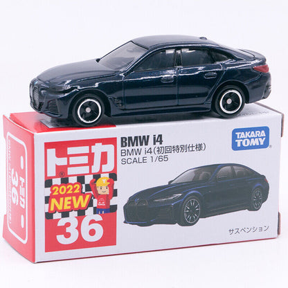 Tomica No.36 BMW i4 (Blue) - First Edition