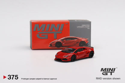 Mini GT No.375 LB★WORKS Lamborghini Huracán ver. 2 Red