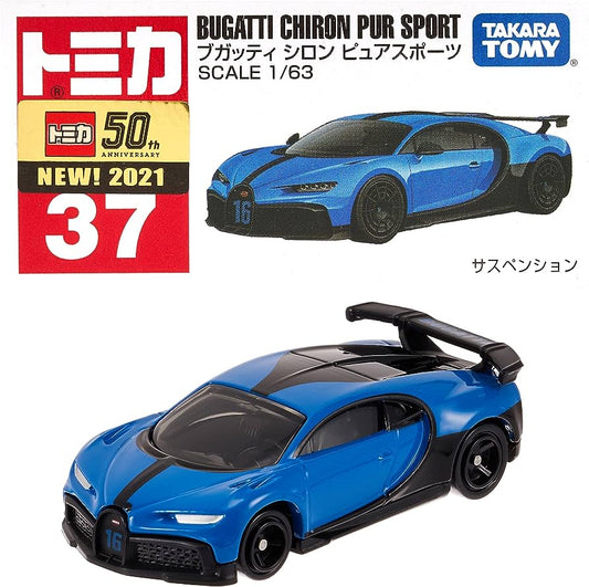 Tomica No.37 Bugatti Chiron Pur Sport (Blue)