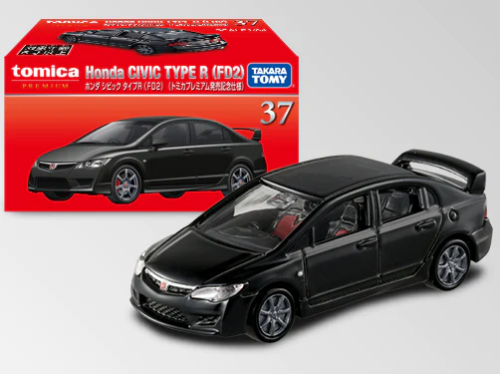 Tomica Premium No.37 Honda Civic Type R (FD2) (Black) - First Edition