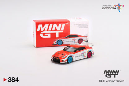 Mini GT No.384 LB-Silhouette WORKS GT NISSAN 35GT-RR Ver.1 Wonderful Indonesia (Blister Pack)