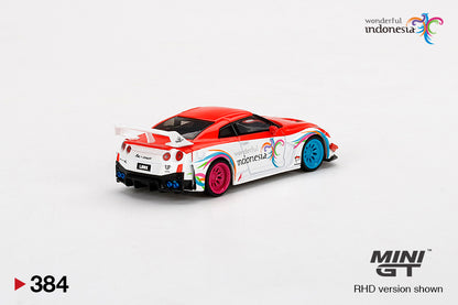 Mini GT No.384 LB-Silhouette WORKS GT NISSAN 35GT-RR Ver.1 Wonderful Indonesia (Blister Pack)