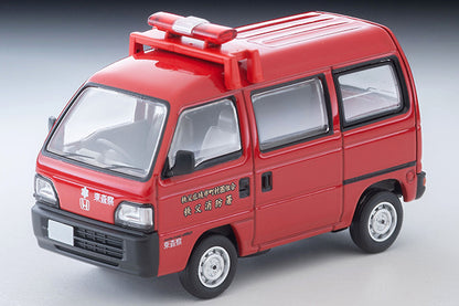 *Pre-Order* Tomytec Tomica Limited Vintage Neo LV-N387a Honda Acty Van Inspection and Guidance Vehicle (Chichibu Fire Station)