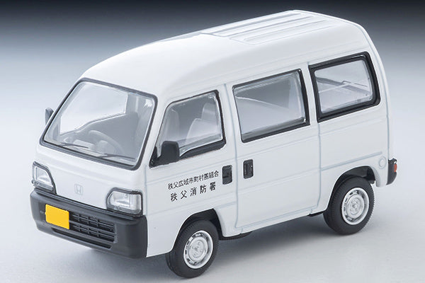 *Pre-Order* Tomytec Tomica Limited Vintage Neo LV-N388a Honda Acty Van Liaison Vehicle (Chichibu Fire Station) (White)