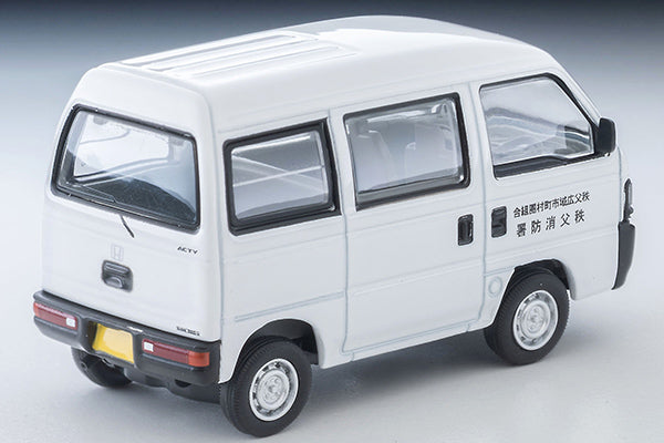 *Pre-Order* Tomytec Tomica Limited Vintage Neo LV-N388a Honda Acty Van Liaison Vehicle (Chichibu Fire Station) (White)