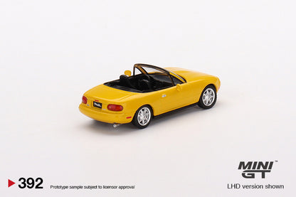 Mini GT No.392 Mazda Miata MX-5 (NA) Sunburst Yellow