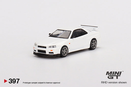 Mini GT No.397 Nissan Skyline GT-R (R34) V-Spec N1 White