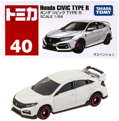 Tomica No.40 Honda Civic Type R FK8 (White)