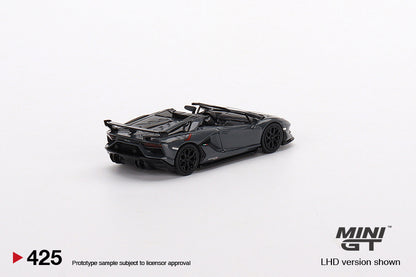 Mini GT No.425 Lamborghini Aventador SVJ Roadster Grigio Telesto