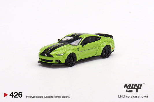Mini GT No.426 LB-Works Ford Mustang Grabber Lime