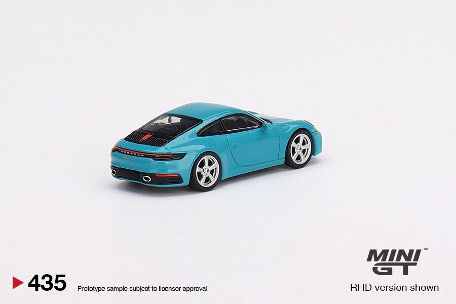 Mini GT No.435 Porsche 911 (992) Carrera S Miami Blue