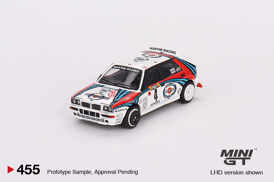 Mini GT No.455 Lancia Delta HF Integrale Evoluzione 1992 Rally MonteCarlo Winner #4