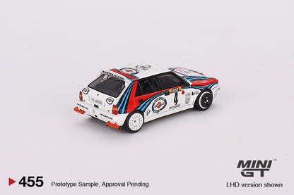 Mini GT No.455 Lancia Delta HF Integrale Evoluzione 1992 Rally MonteCarlo Winner #4