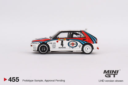 Mini GT No.455 Lancia Delta HF Integrale Evoluzione 1992 Rally MonteCarlo Winner #4