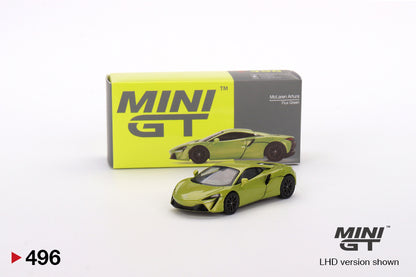 Mini GT No.496 McLaren Artura Flux Green