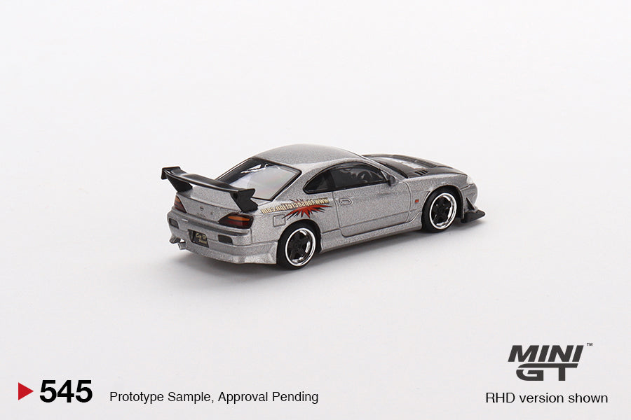 Mini GT No.545 Nissan Silvia Top Secret (S15) Silver