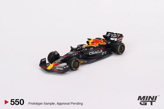 Mini GT No.550 Oracle Red Bull Racing RB18 #1 Max Verstappen 2022 Monaco Grand Prix 3rd Place