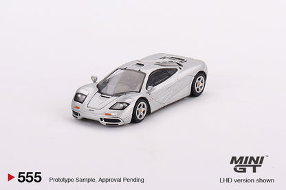 Mini GT No.555 McLaren F1 Magnesium Silver