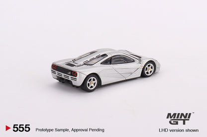 Mini GT No.555 McLaren F1 Magnesium Silver