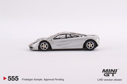 Mini GT No.555 McLaren F1 Magnesium Silver