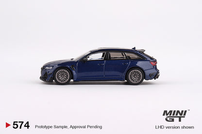 Mini GT No.574 ABT Audi RS6-R Navarra Blue Metallic