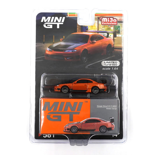 Mini GT No.581 Nissan Silvia S15 D-MAX Metallic Orange (Blister Pack)