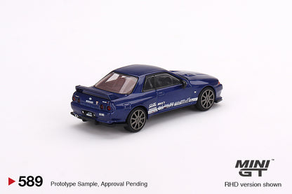 Mini GT No.589 Nissan Skyline GT-R Top Secret VR32 Metallic Blue