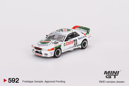 Mini GT No.592 Nissan Skyline GT-R (R32) Gr. A #23 1990 Macau Guia Race Winner