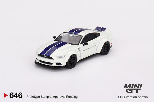 Mini GT No.646 Ford Mustang GT LB-WORKS White
