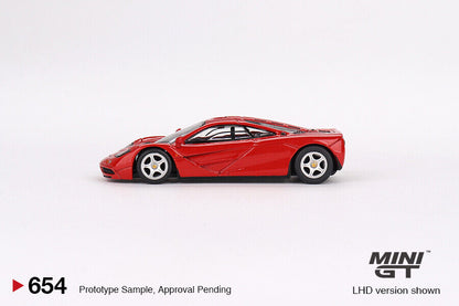 Mini GT No.654 McLaren F1 Red