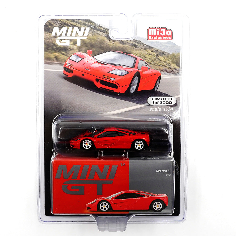 Mini GT No.654 McLaren F1 Red (Blister Pack) - MiJo Exclusives