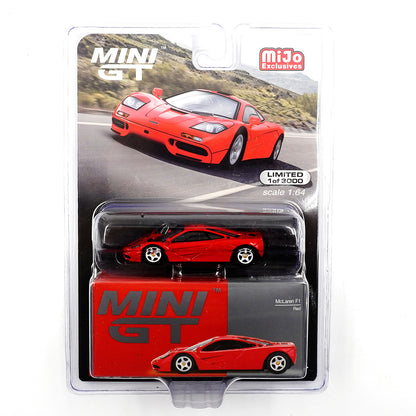 Mini GT No.654 McLaren F1 Red (Blister Pack) - MiJo Exclusives