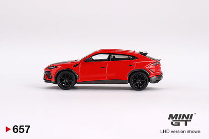 Mini GT No.657 Lamborghini Urus Performante Rosso Mars