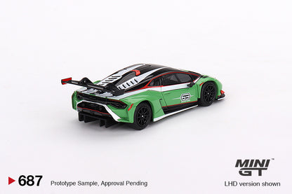 *Pre-Order* Mini GT No.687 Lamborghini Huracán GT3 EVO2 Presentation (Blister Pack)