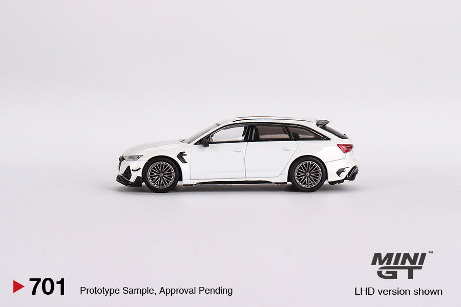 *Pre-Order* Mini GT No.701 Audi ABT RS6-R Glacier White Metallic