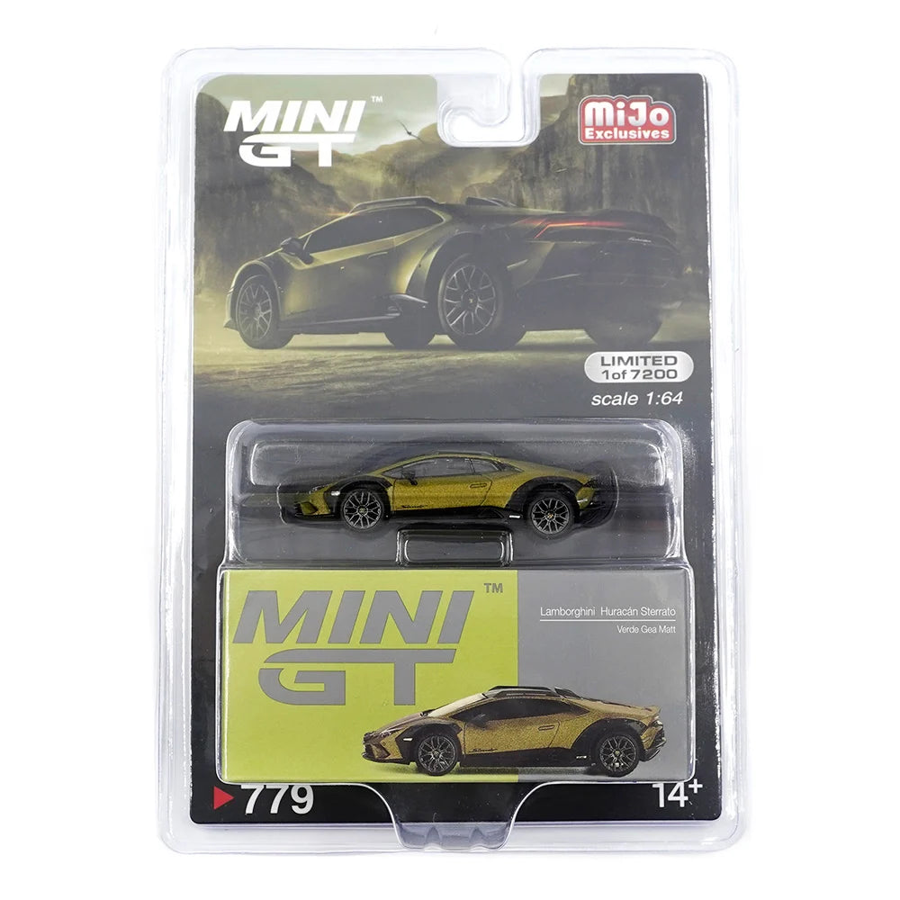 Mini GT No.779 Lamborghini Huracán Sterrato Verde Gea Matt (Blister Pack) - MIJO Exclusives