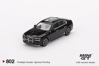 *Pre-Order* Mini GT No.802 BMW i7 eDrive50 Black Sapphire