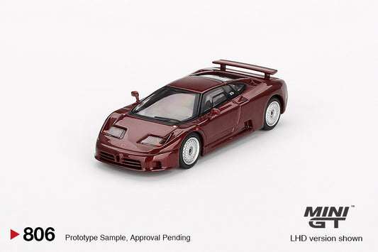 *Pre-Order* Mini GT No.806 Bugatti EB110 GT Dark Red Metallic