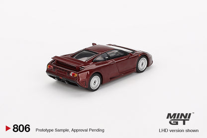 *Pre-Order* Mini GT No.806 Bugatti EB110 GT Dark Red Metallic