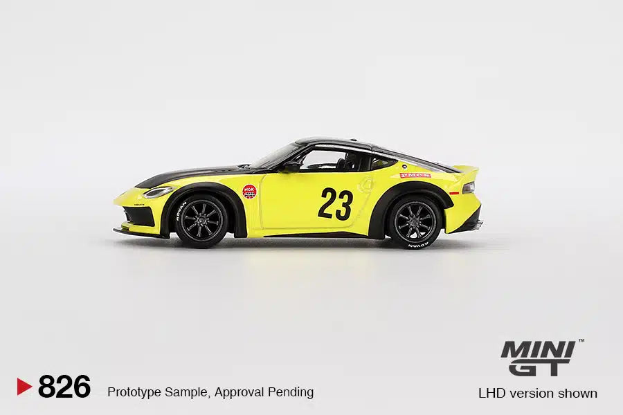 *Pre-Order* Mini GT No.826 Nissan Z LB★NATION WORKS Ikazuchi Yellow