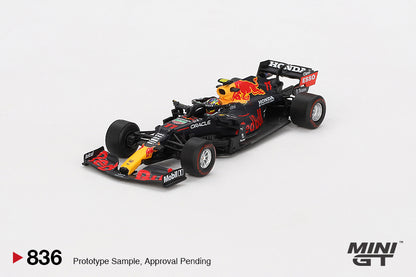 *Pre-Order* Mini GT No.836 Red Bull RB16B #11 Sergio Pérez 2021 Azerbaijan Grand Prix Winner