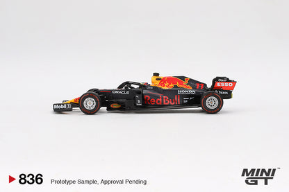 *Pre-Order* Mini GT No.836 Red Bull RB16B #11 Sergio Pérez 2021 Azerbaijan Grand Prix Winner