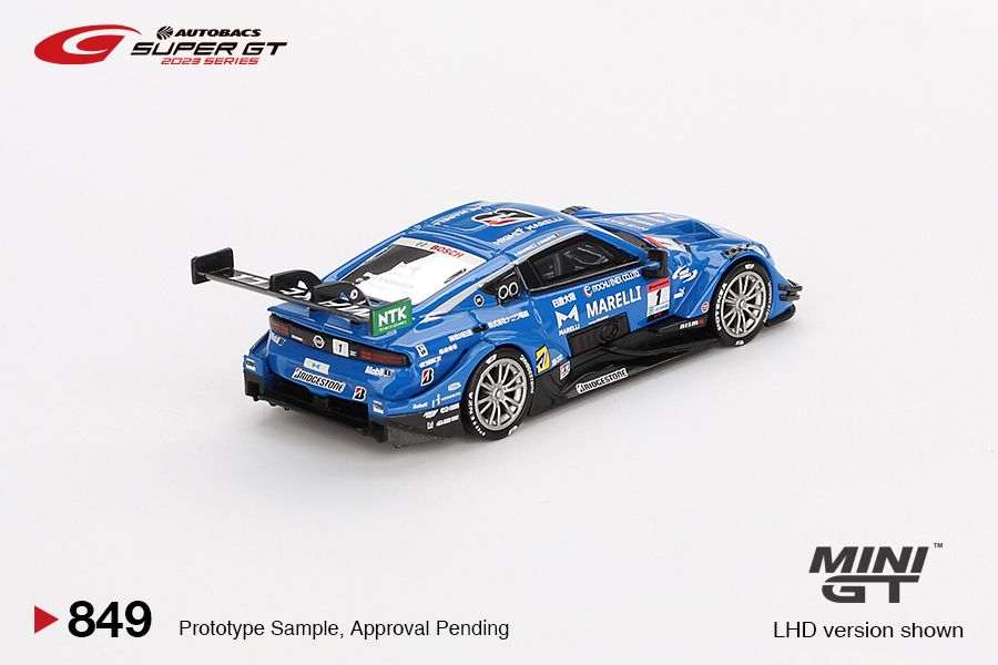 Mini GT No.849 Nissan Z GT500 #1 "MARELLI IMPUL Z" TEAM IMPUL 2023 Super GT Series (Blister Pack)
