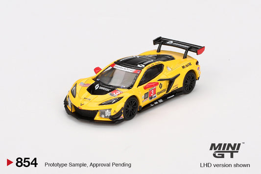 *Pre-Order* Mini GT No.854 Chevrolet Corvette Z06 GT3.R #3 Corvette Racing by Pratt Miller Motorsports 2024 IMSA Daytona 24 Hrs