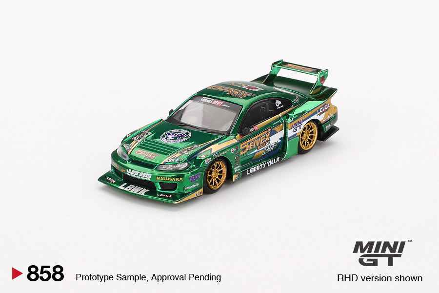 Mini GT No.858 Nissan Silvia (S15) LB-Super Silhouette LBWK 2024 Faust ...