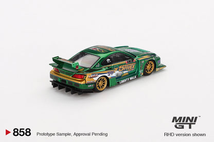 *Pre-Order* Mini GT No.858 Nissan LB-Super Silhouette S15 SILVIA LBWK 2024 Fausto Racing (Blister Pack)