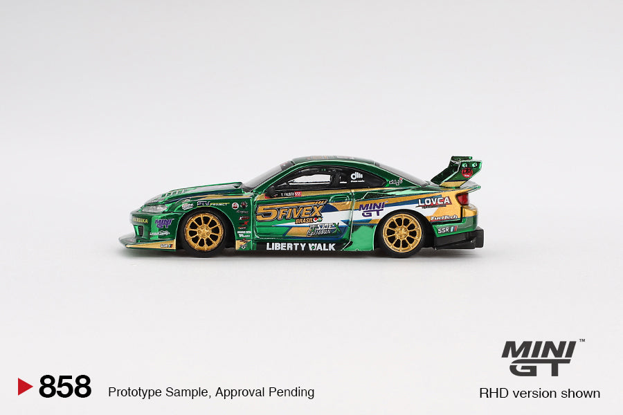 *Pre-Order* Mini GT No.858 Nissan LB-Super Silhouette S15 SILVIA LBWK 2024 Fausto Racing