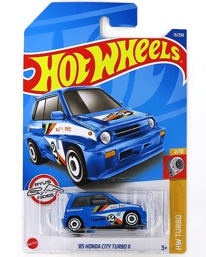 Hot Wheels HW Turbo 2/10 85' Honda City Turbo II (Blue) - Japanese Card