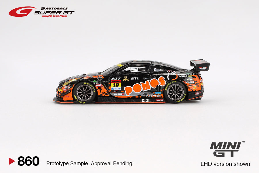 Mini GT No.860 Nissan GT-R NISMO GT3 #10 2023 Super GT Series "PONOS GAINER GT-R" GAINER (Blister Pack)